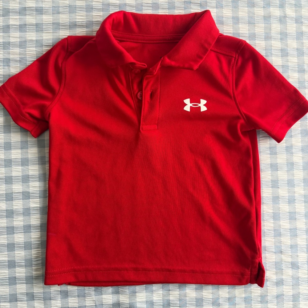 Under Armour Toddler Red Polo, 18M